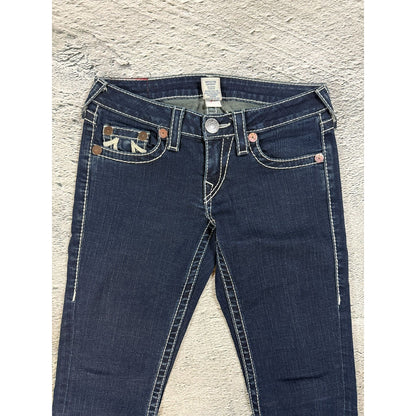 True Religion jeans vintage bootcut pants navy Rainbow Gina
