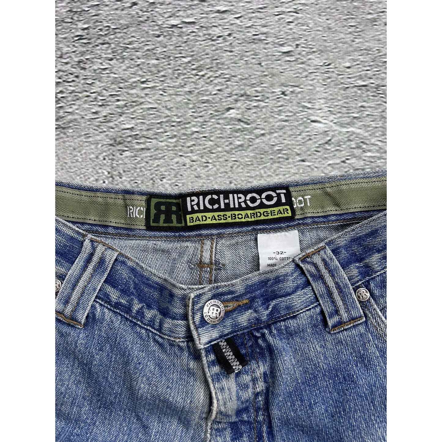 Pelle Pelle vintage blue jeans Richroot Y2K baggy denim