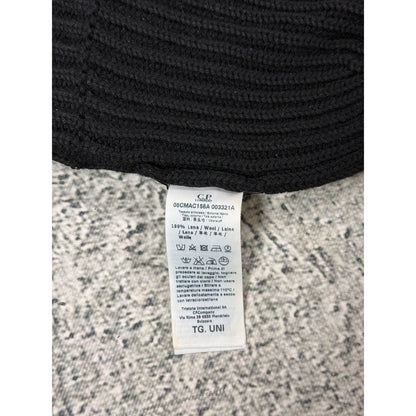 C.P. Company beanie google black wool