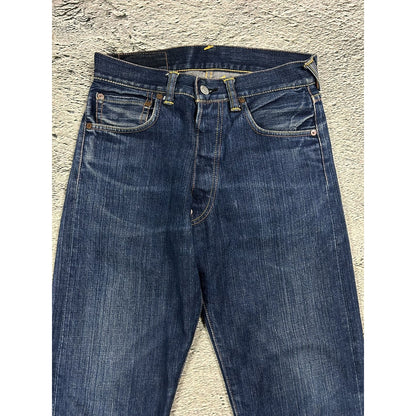 Evisu jeans daicock vintage selvedge navy big logo white