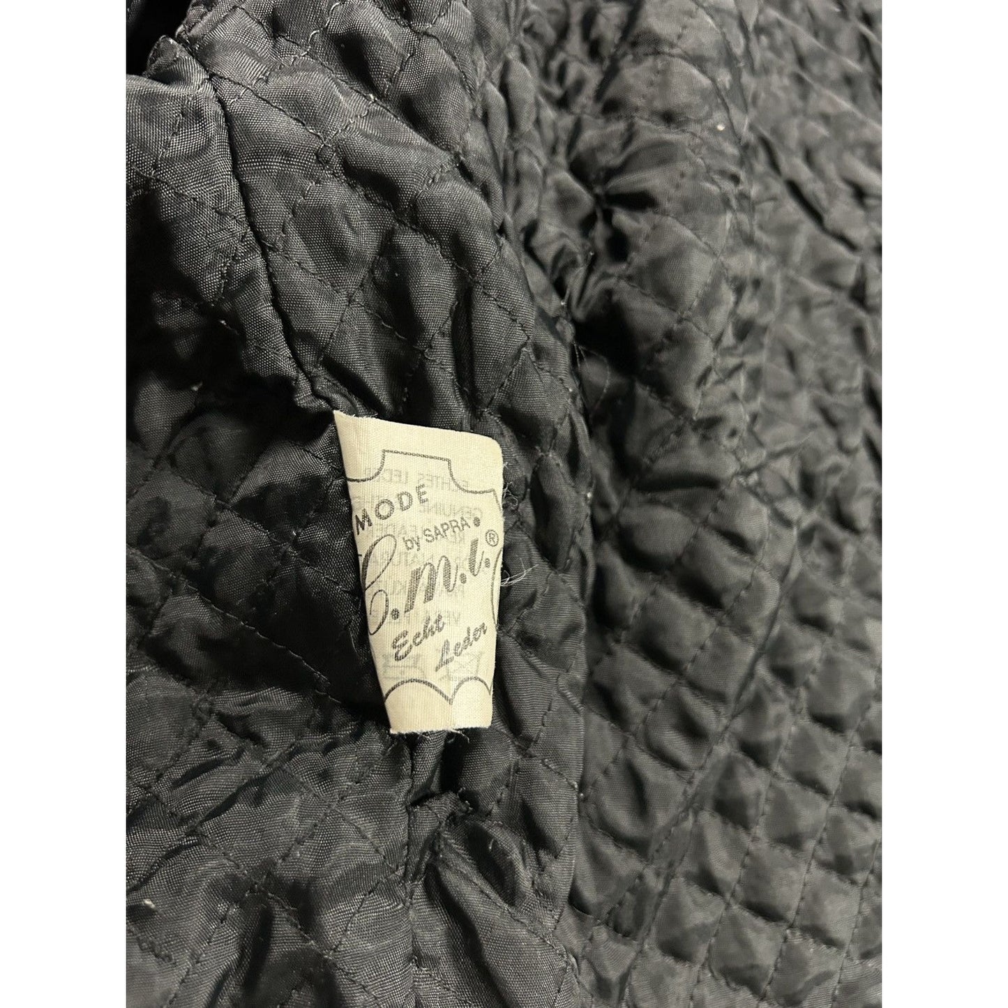 Vintage Leather Jacket Avant Garde Black