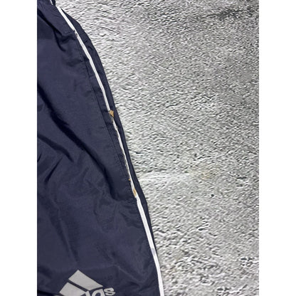 Adidas vintage grey nylon track pants big logo 2000s
