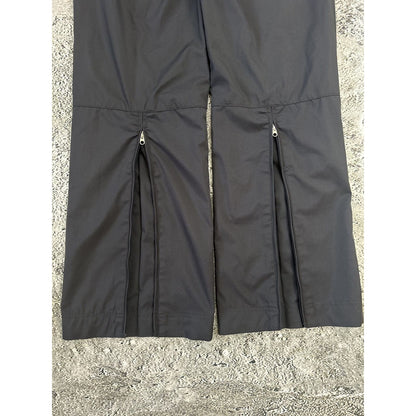 Nike vintage dark grey nylon track pants drill Y2K