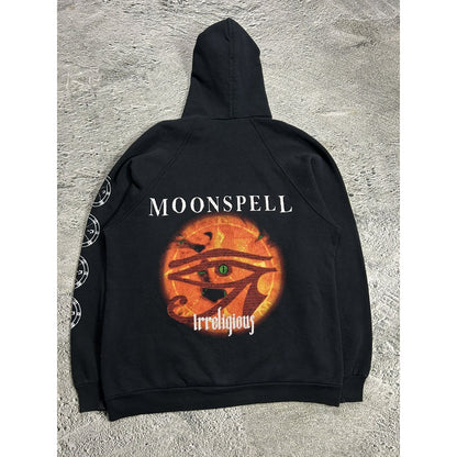 Vintage 90s Moonspell irreligious hoodie Big logo size XL