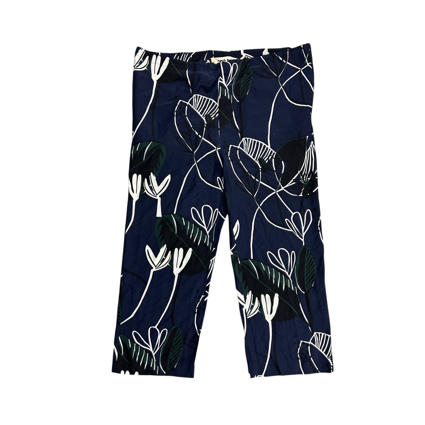 Marni Summer Edition 2014 silk pants blue floral