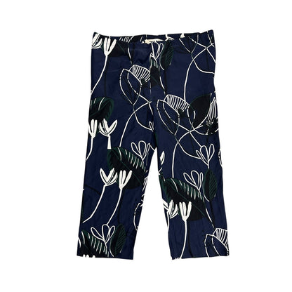 Marni Summer Edition 2014 silk pants blue floral