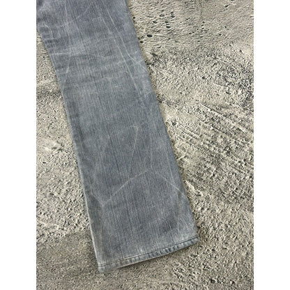 True Religion grey jeans contrast stitching Y2K straight
