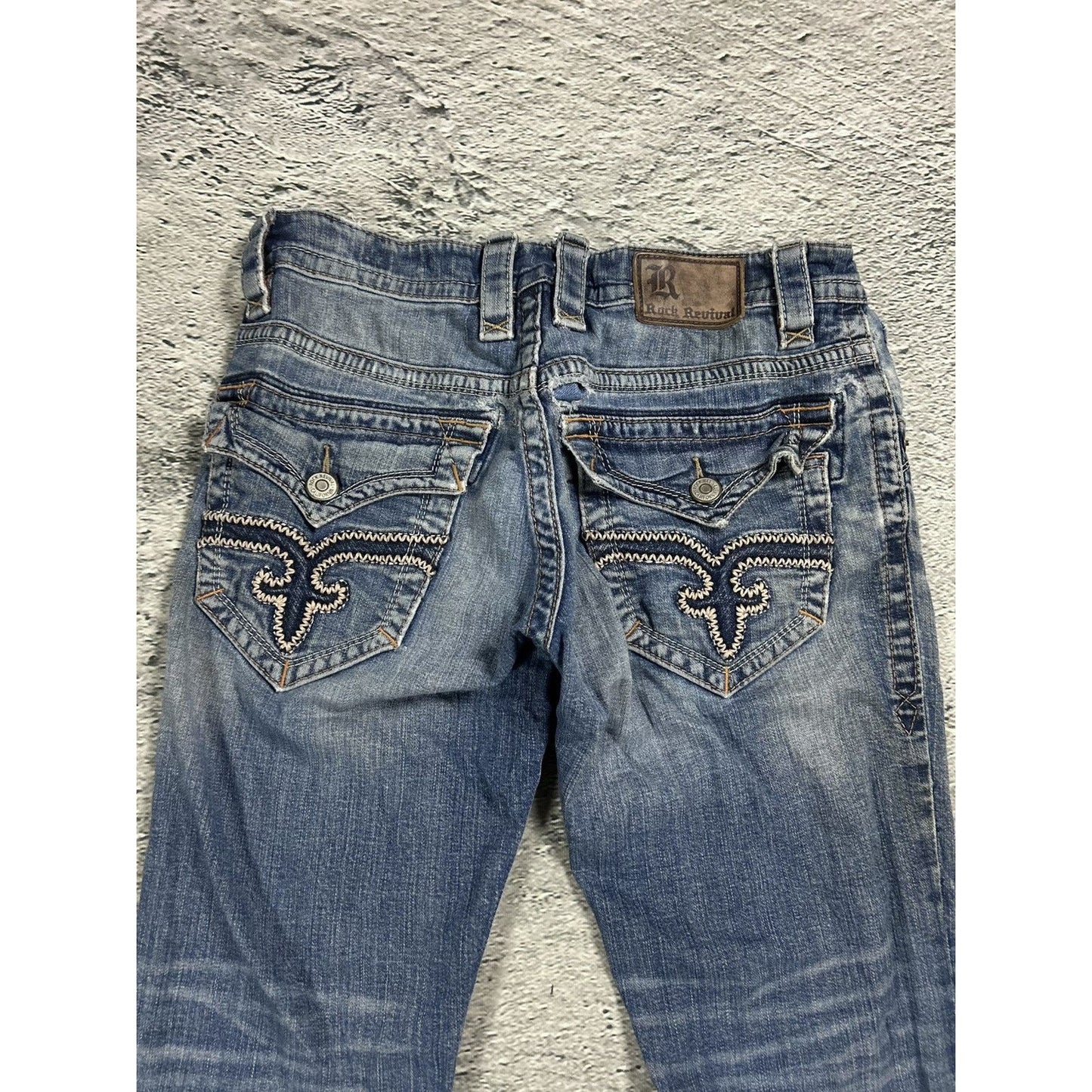 Rock Revival vintage blue jeans Y2K flared Tapy