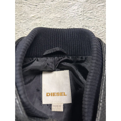 Diesel Vintage Leather asymetric black Jacket Avant Garde