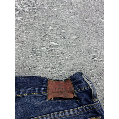 Evisu jeans blue vintage seagull logo white