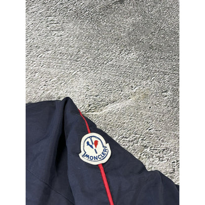 Moncler puffer jacket reversible vintage down red navy