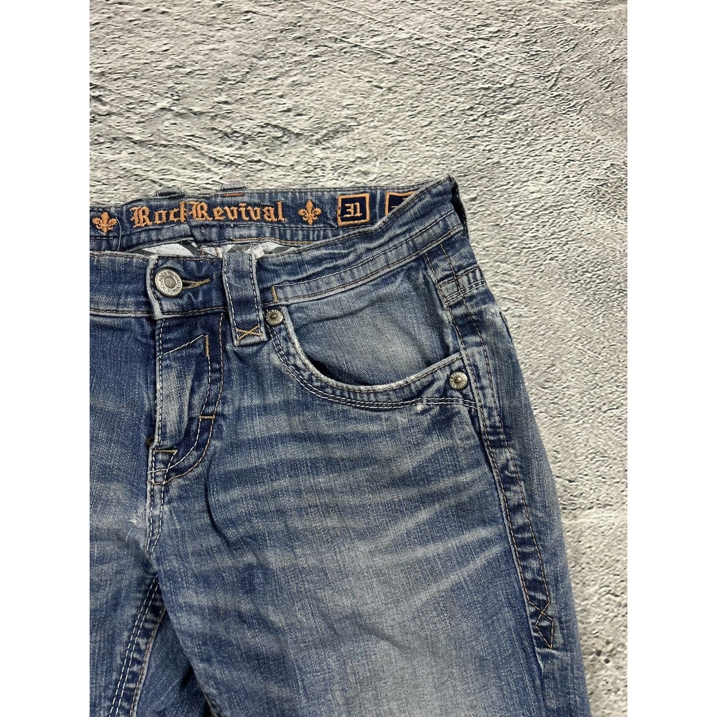 Rock Revival vintage blue jeans Y2K flared Tapy