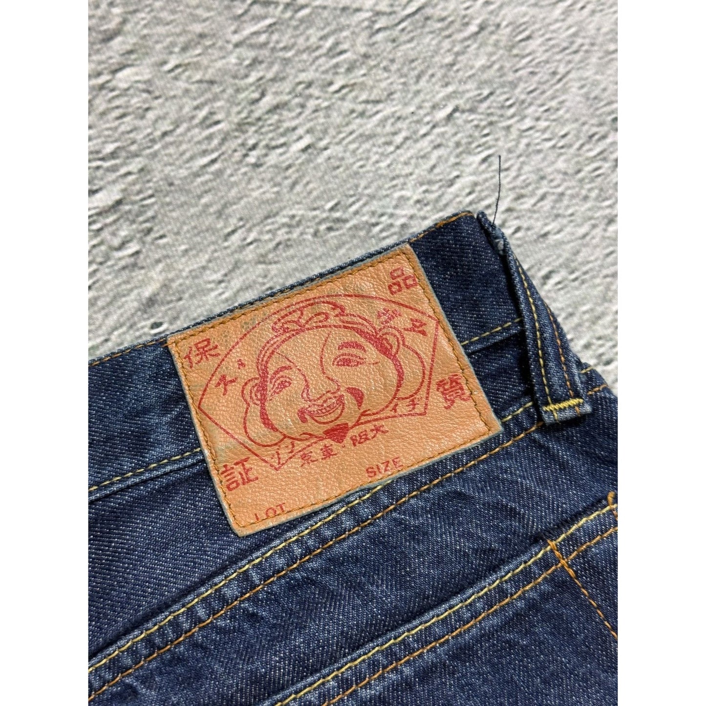 Evisu jeans vintage seagull logo selvedge