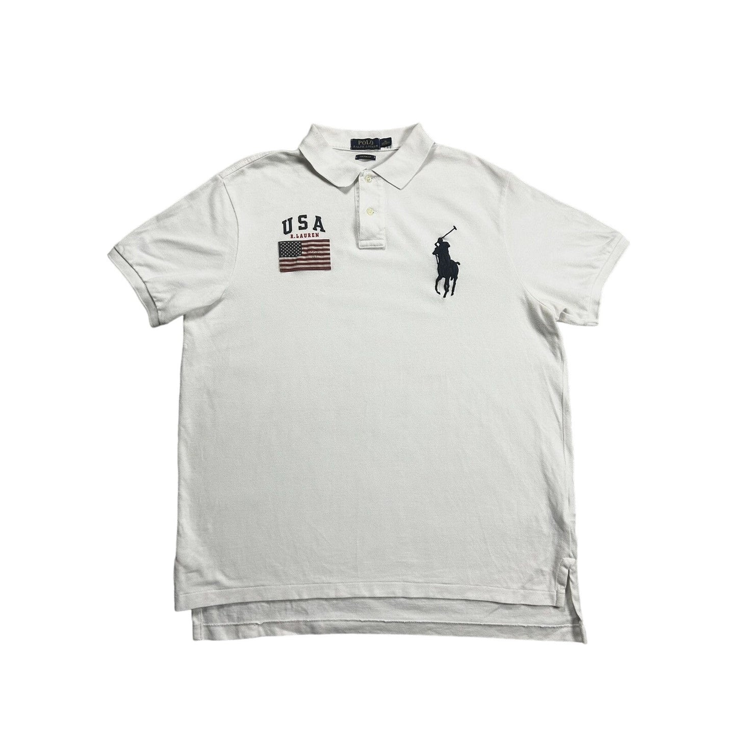 Chief Keef Polo Ralph Lauren vintage white USA big pony