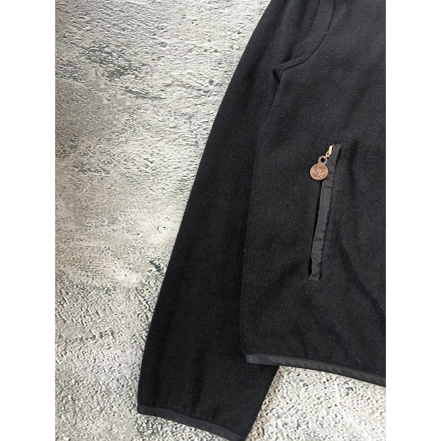 Evisu fleece black vintage big logo seagull multipocket