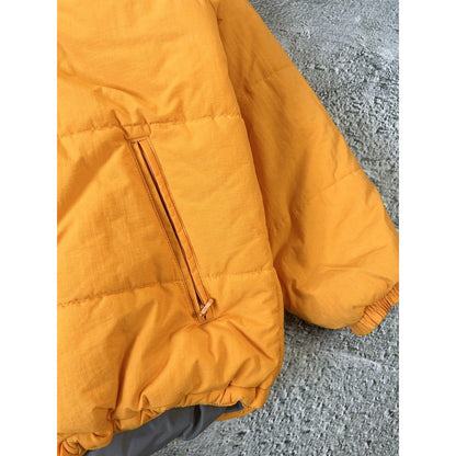 Nike vintage puffer jacket big logo 90s orange