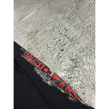 Vintage JNCO Long Sleeve Shirt black camo Jeans