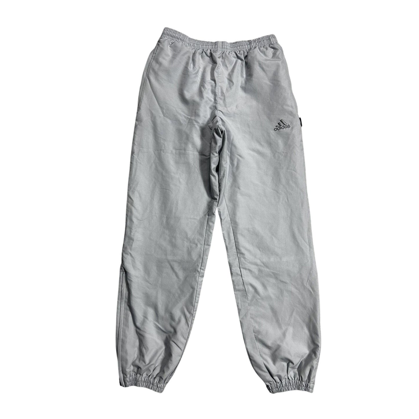 Adidas vintage grey nylon track pants drill Y2K