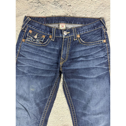 True Religion jeans vintage Ricky denim pants blue big logo