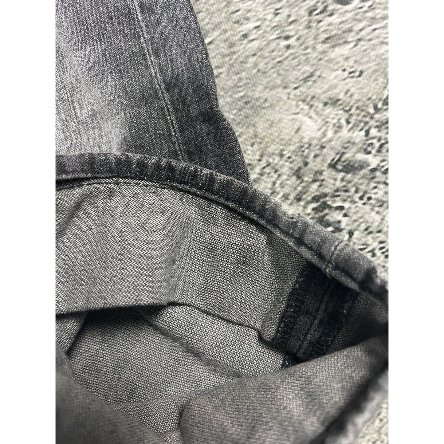 True Religion jeans grey black thick stitching Bobby