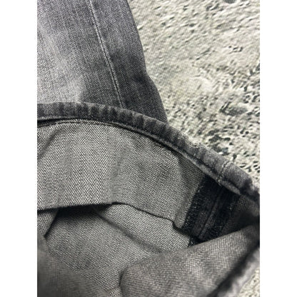 True Religion jeans grey black thick stitching Bobby