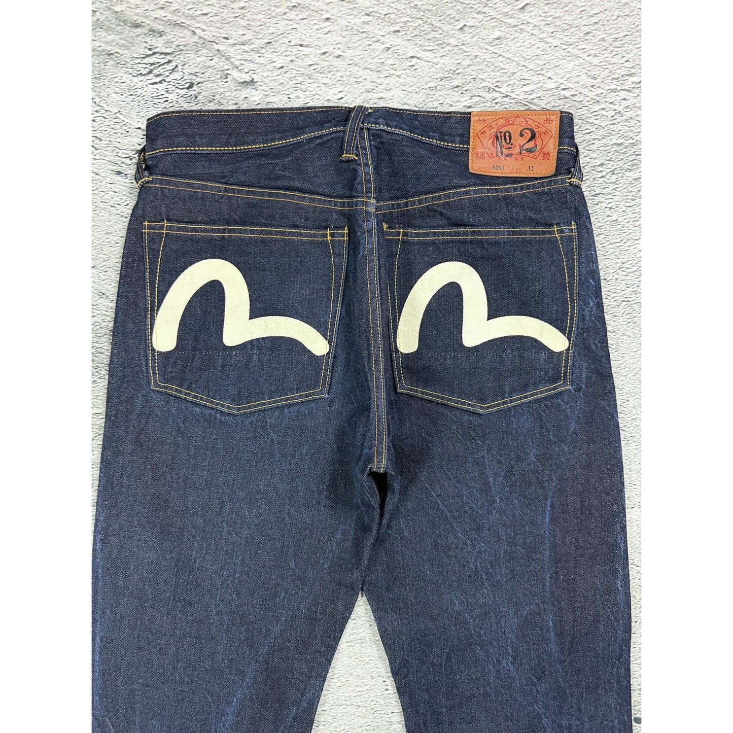 Evisu jeans vintage seagull logo selvedge denim