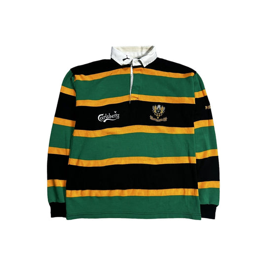 Puma Northampton FC Rugby Shirt jersey Jamaica 90s Carlsberg