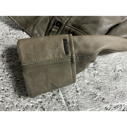 Diesel leather jacket brown vintage avant garde