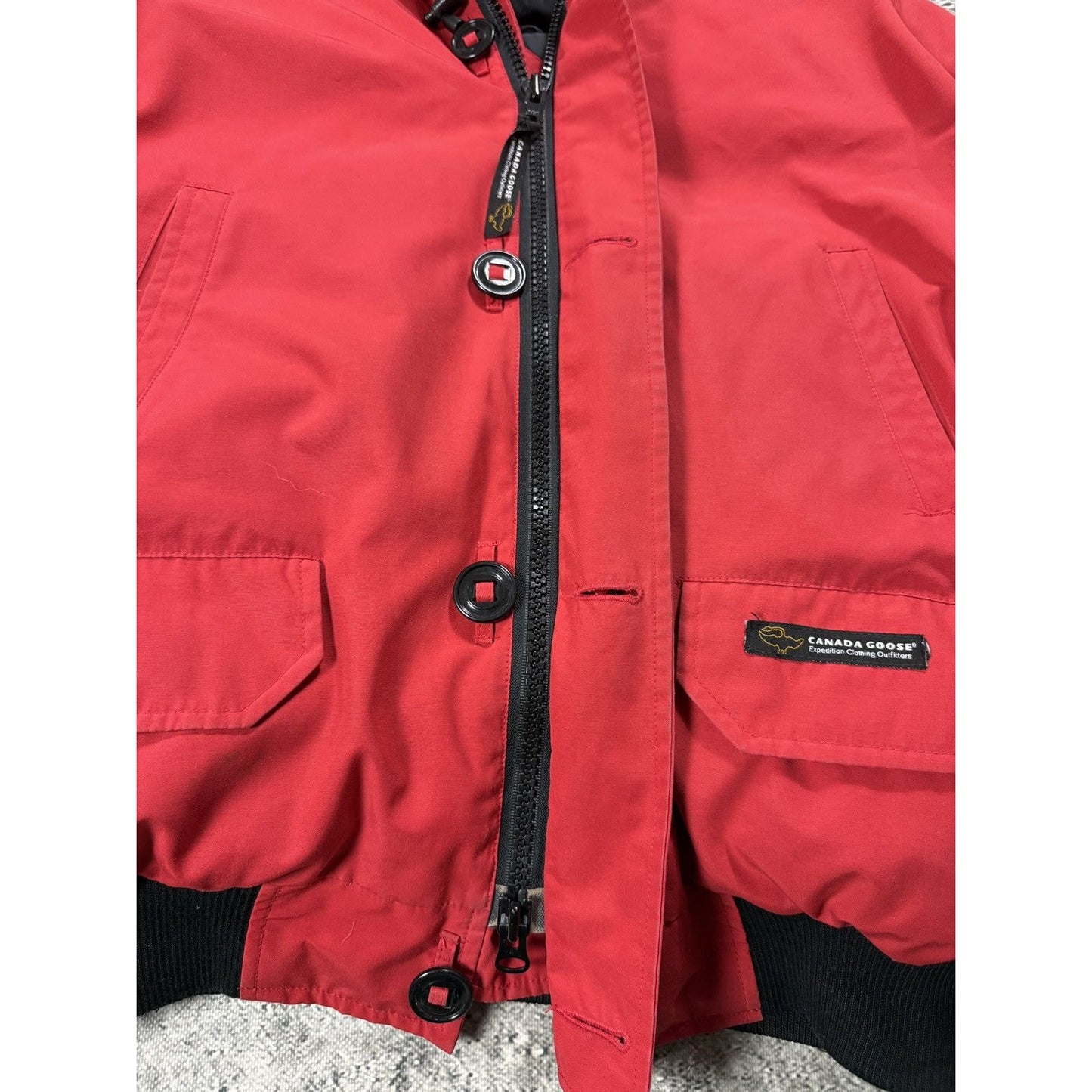 Canada Goose vintage red chilliwack bomber jacket puffer