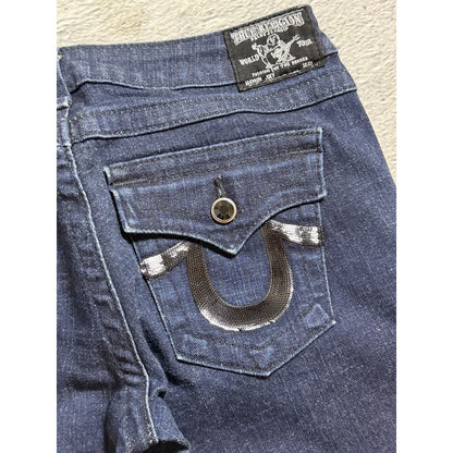 True Religion flared Joey jeans vintage navy black