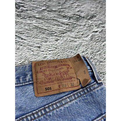 Levi’s 501 jeans made in USA vintage 90s baby blue denim