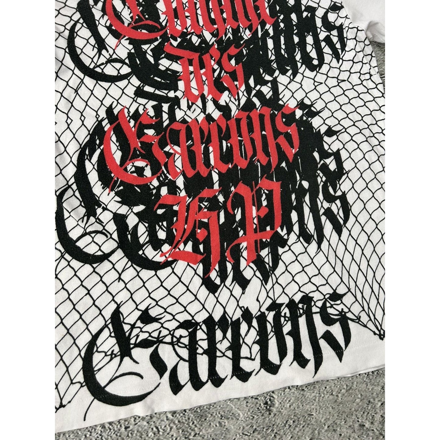 Comme Des Garcons T-shirt Gothic AW2019 MIKITYPE graphic tee