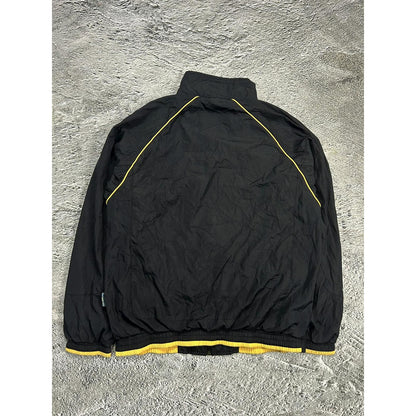 Nike TN track jacket nylon vintage drill Y2K black yellow