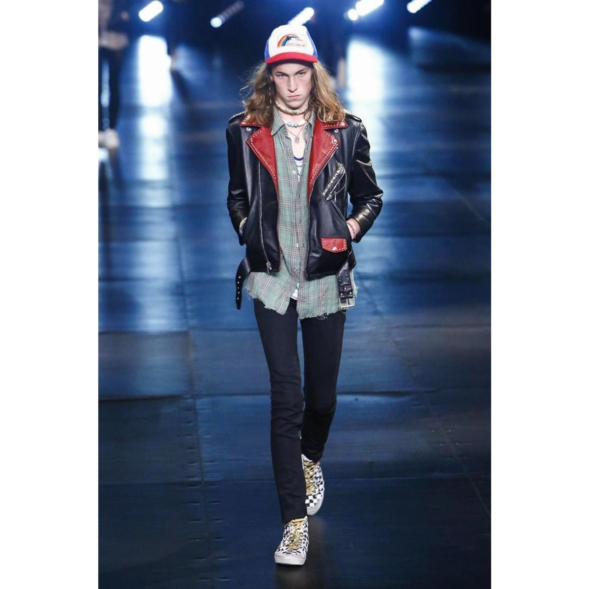 Saint Laurent SS16 Surf Sound Trucker Cap runway SLP Hedi