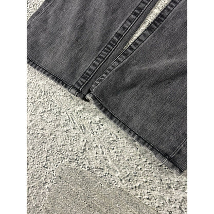 True Religion jeans grey black thick stitching Bobby