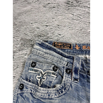 Rock Revival vintage baby blue jeans Y2K straight