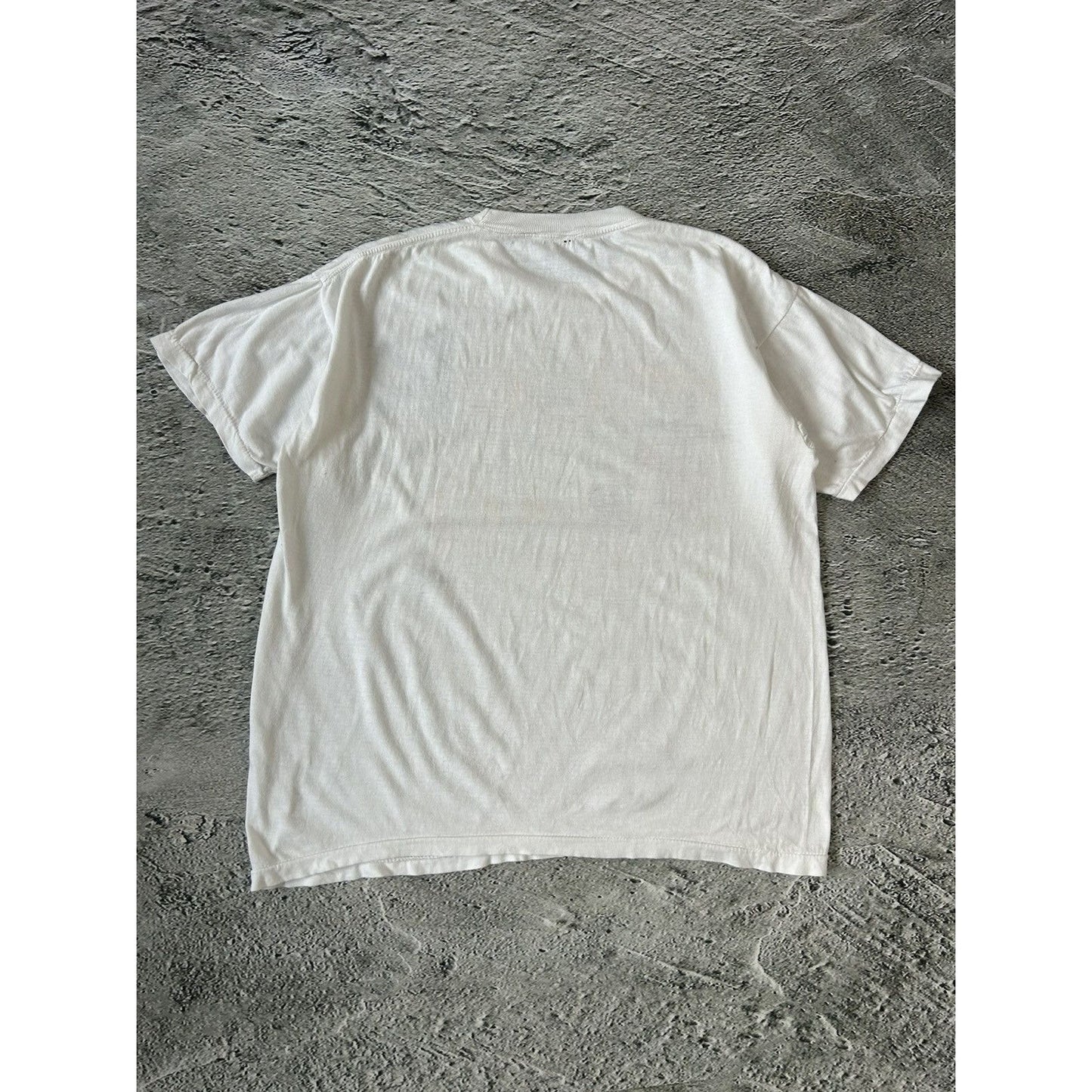 Vintage 90s T-shirt Fuck Iraq Saddam Hussain white Gunox