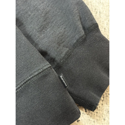 Supreme black hoodie floral center piece fuck em all 2017