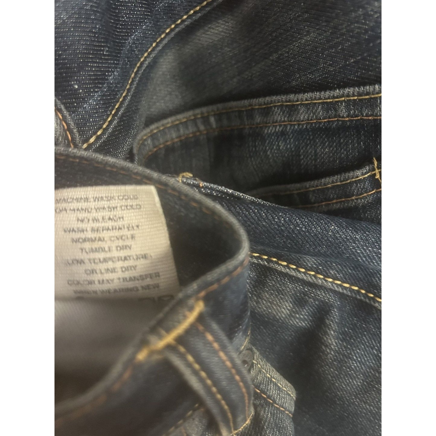 Evisu jeans white daicock big logo blue selvedge denim