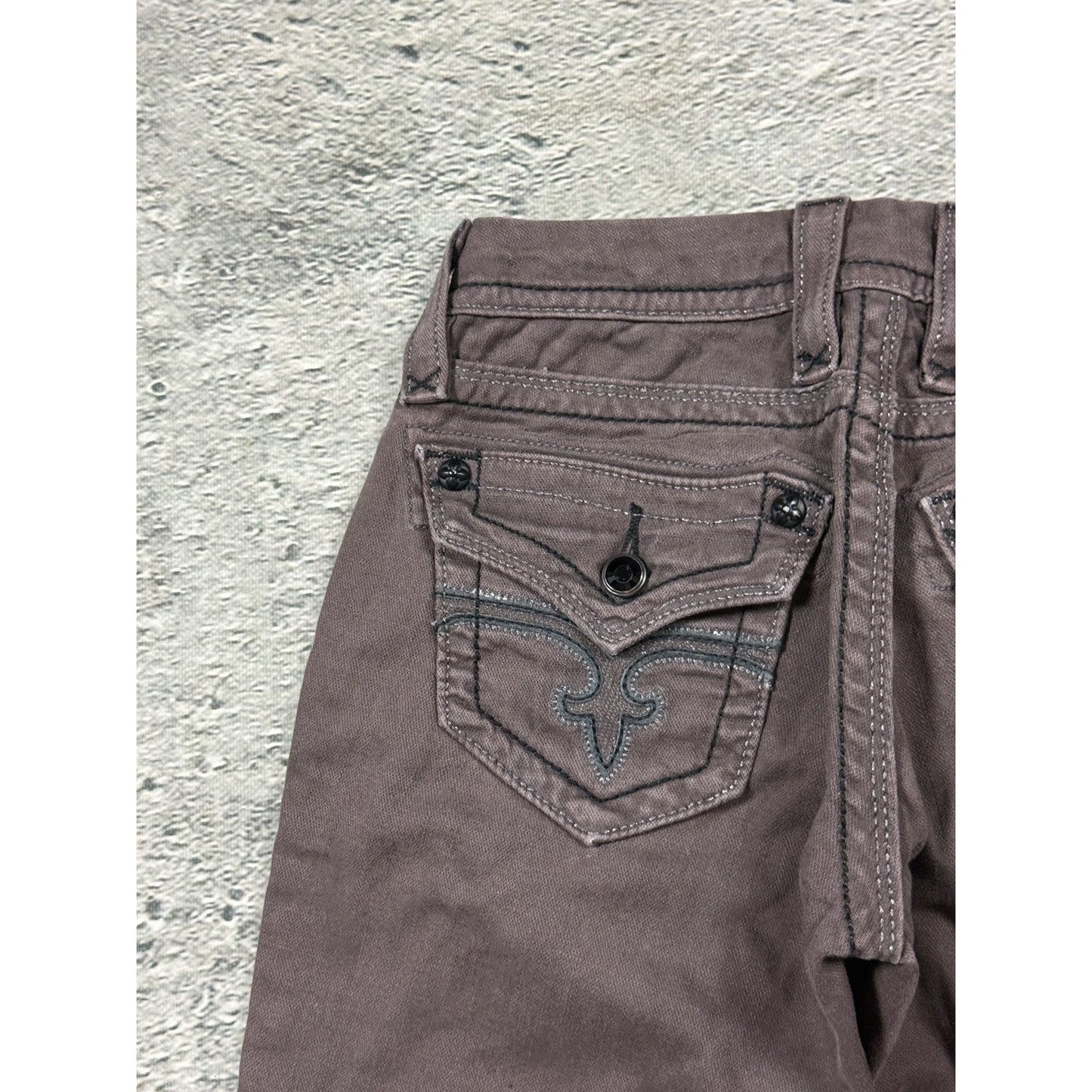 Rock Revival vintage brown jeans Y2K straight