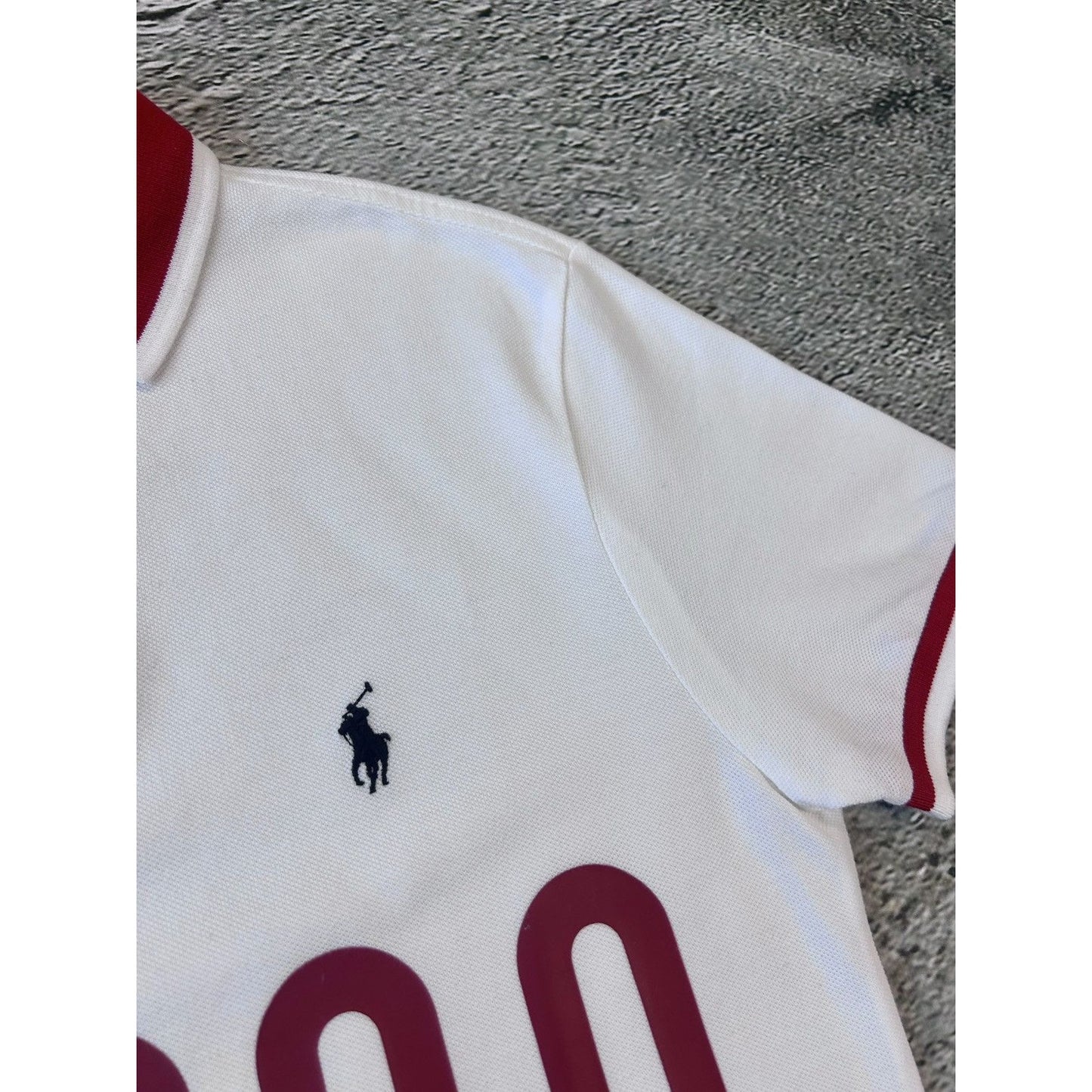 Chief Keef Polo Ralph Lauren Japan White red Polo small pony