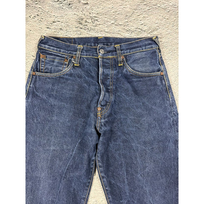 Evisu jeans vintage handpainted seagull logo selvedge white