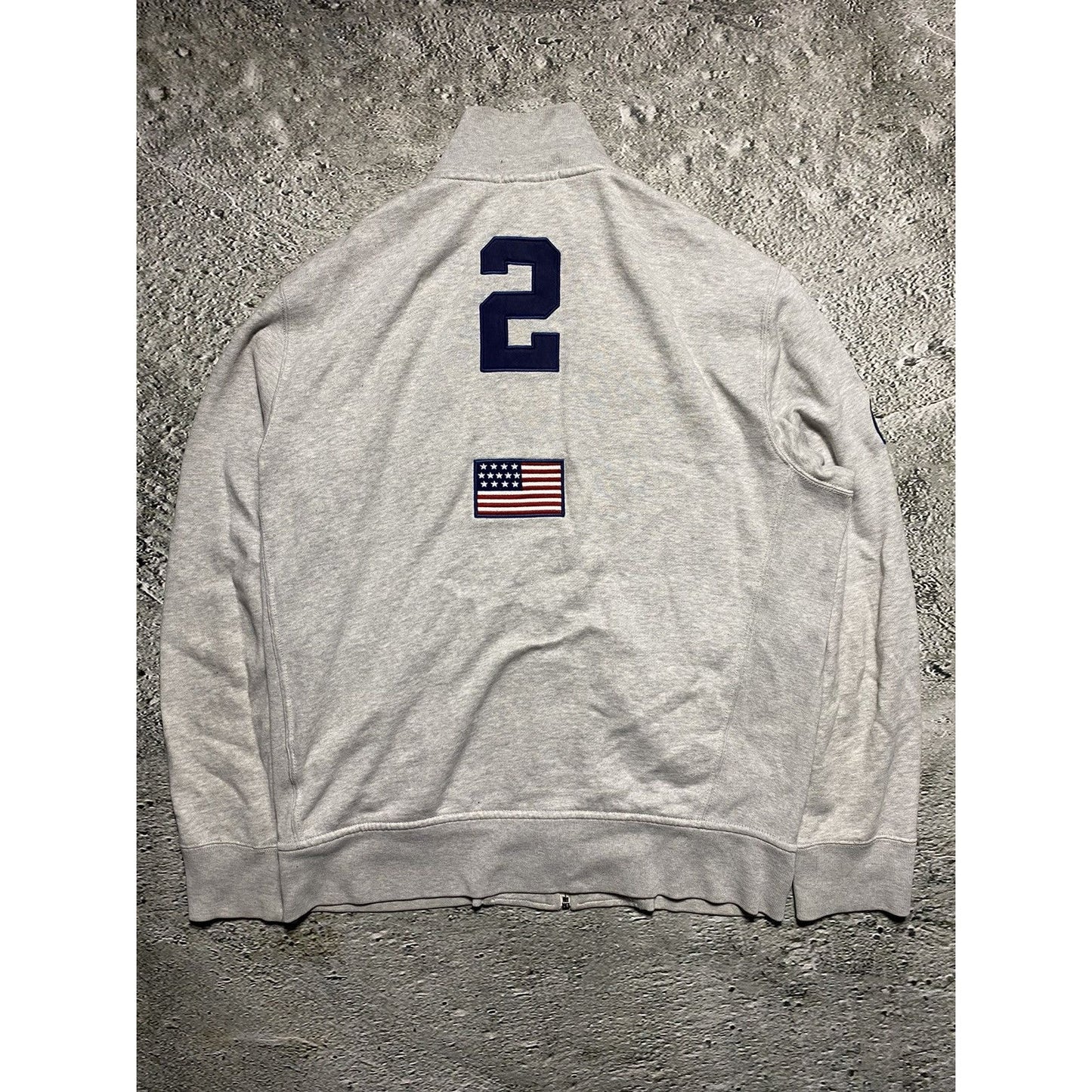 Chief Keef Polo Ralph Lauren zip sweatshirt grey USA