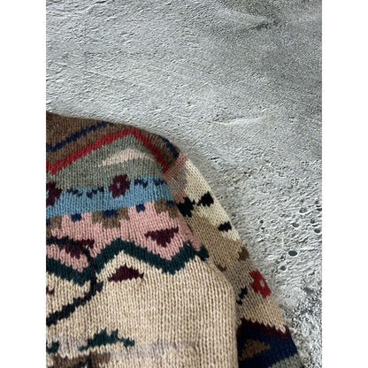 Polo Ralph Lauren Cowboy sweater hand knit 80s rare archival