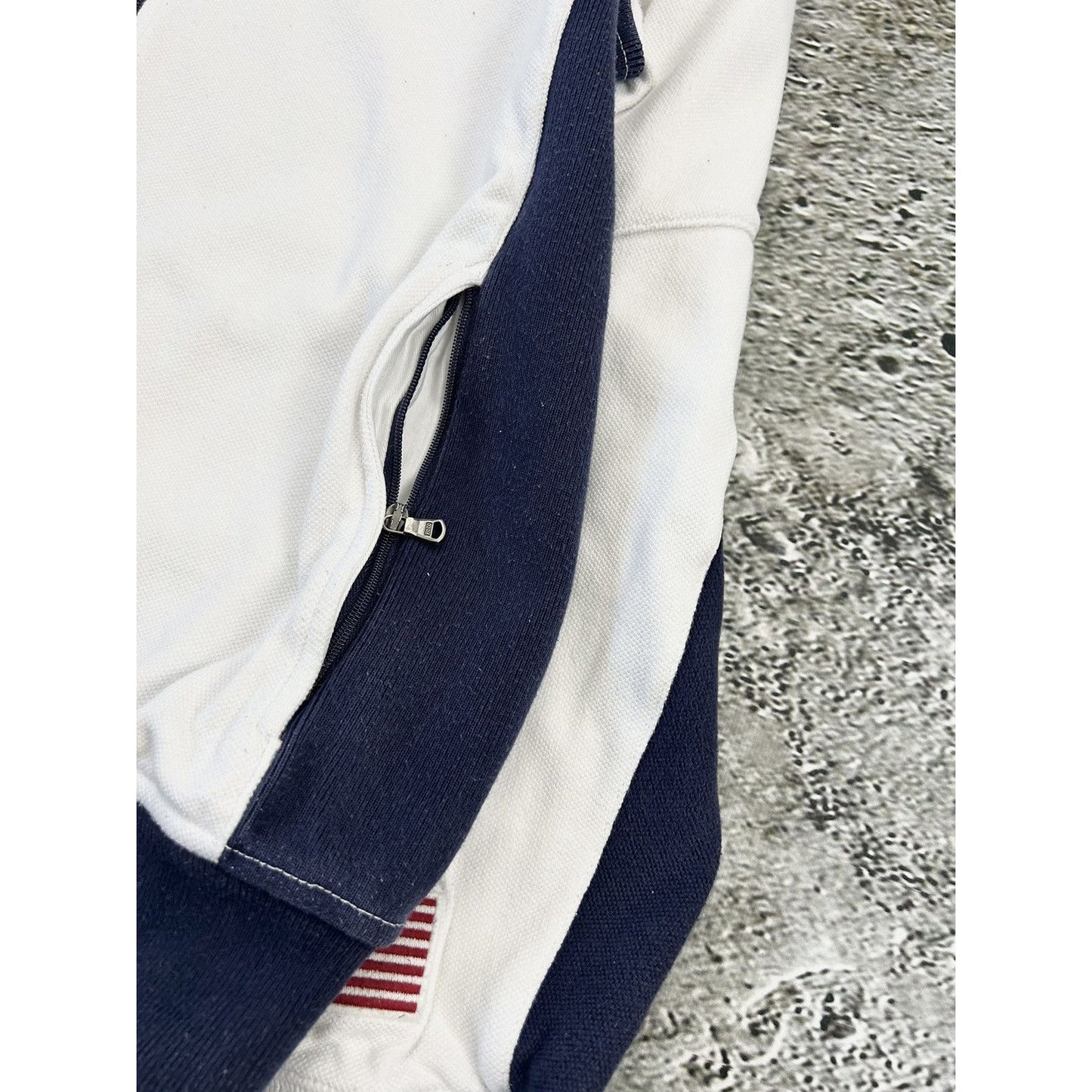 Chief Keef Polo Ralph Lauren zip sweatshirt white USA