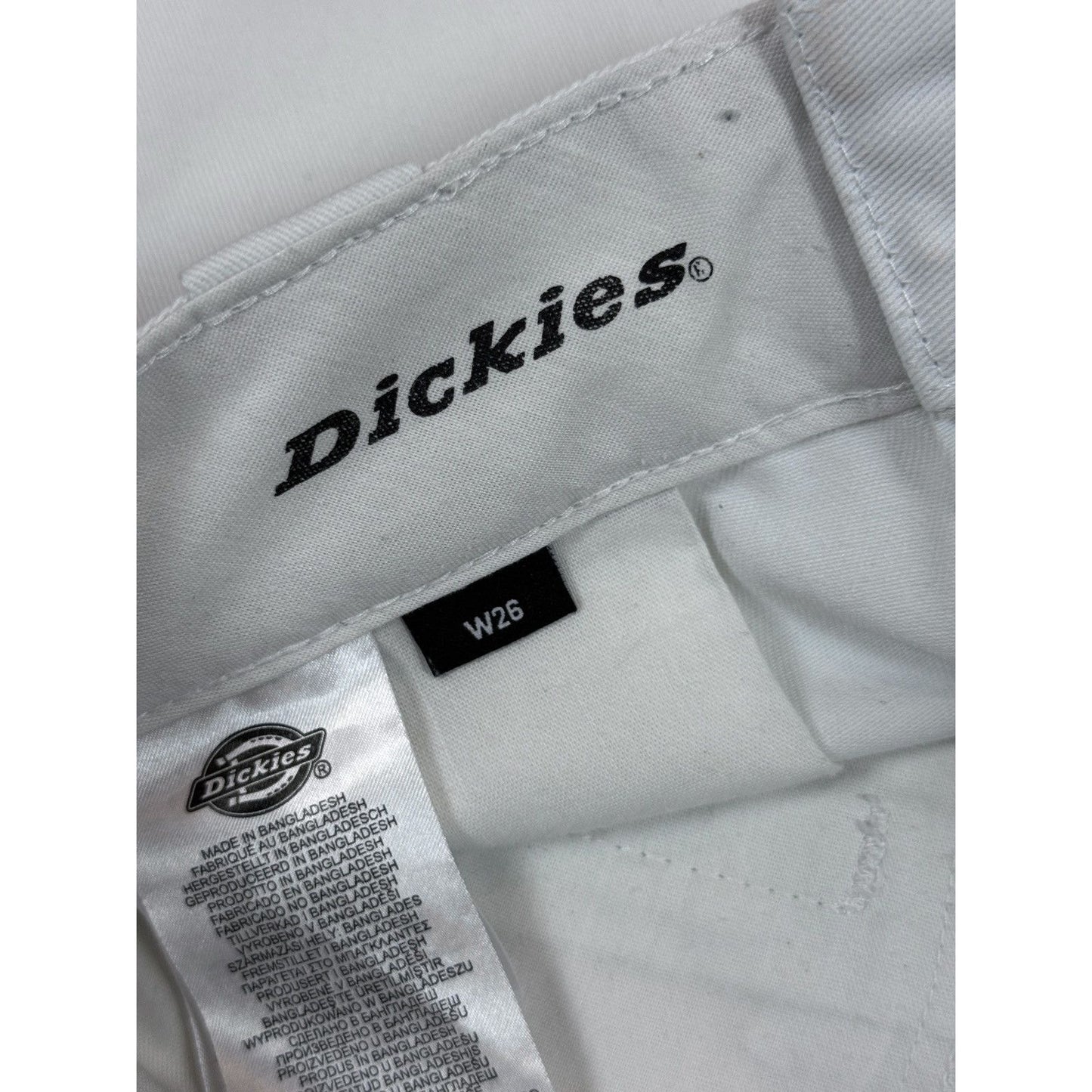 Dickies white pants workwear vintage straight fit