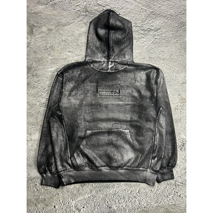 Supreme/MM6 Maison Margiela Black Foil Box Logo Hoodie