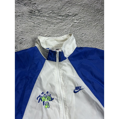 Nike track jacket nylon white blue vintage 90s