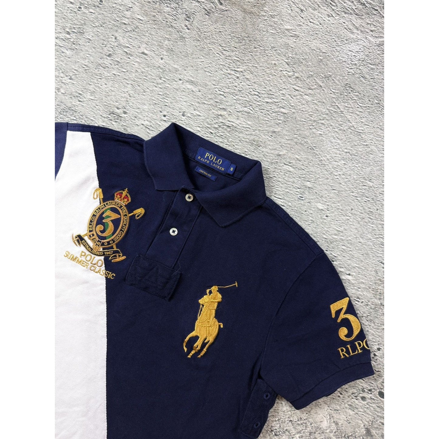 Chief Keef Polo Ralph Lauren T-shirt vintage blue navy white
