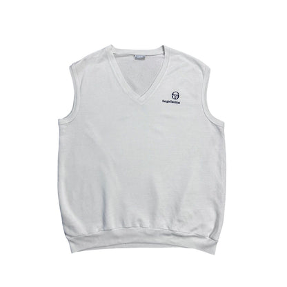 Sergio Tacchini vintage white sweater vest small logo